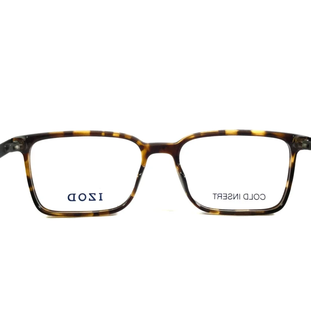 IZOD Eyeglasses Frames IZ2126 Tortoise Black Gray Rectangle Full Rim 54-17-145